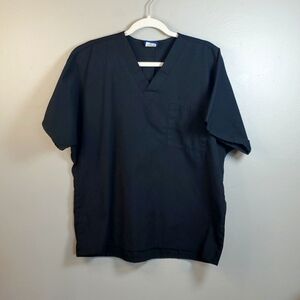 ALL 3 Cherokee Workwear 3 men's black scrubshirts. All 3 size med. Sold together